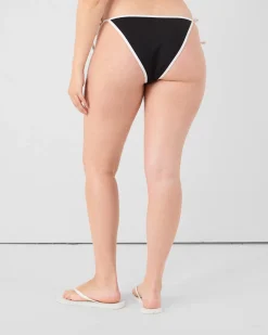 Bas de maillot de bain brésilien Noir/blanc Maddie bottom
