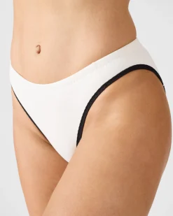 Bas de maillot de bain en néoprène Blanc Jisoo bottom