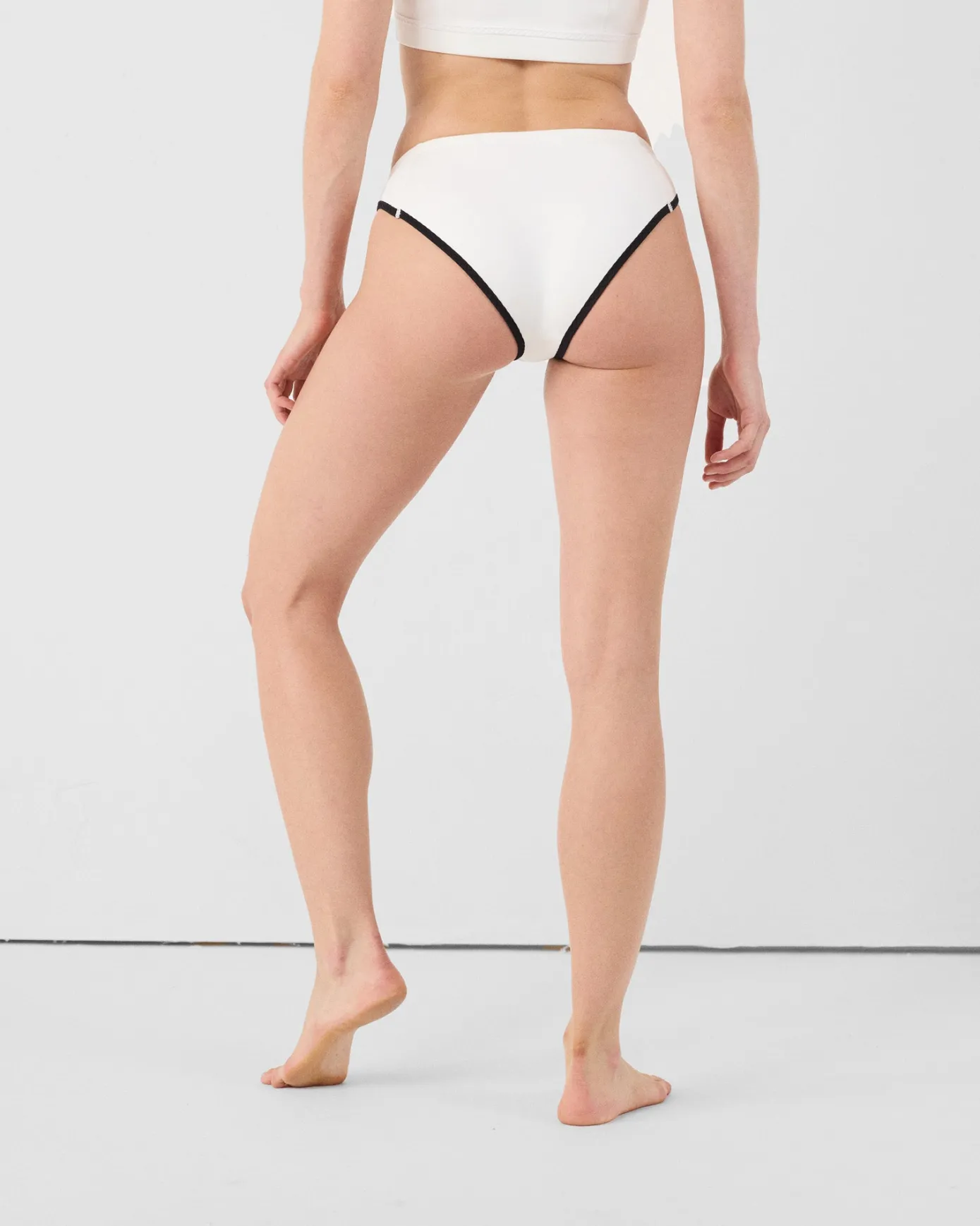 Bas de maillot de bain en néoprène Blanc Jisoo bottom