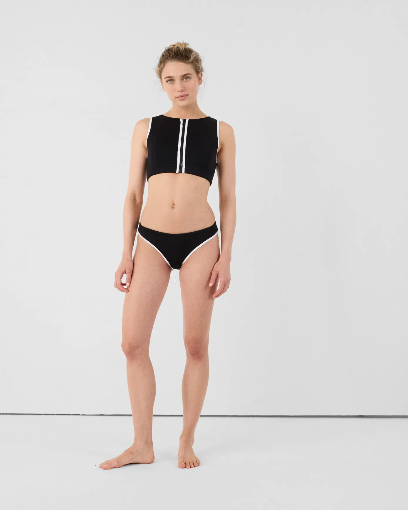 Bas de maillot de bain en néoprène Noir Jisoo bottom