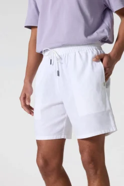 Bermuda en lin Blanc Lysandre