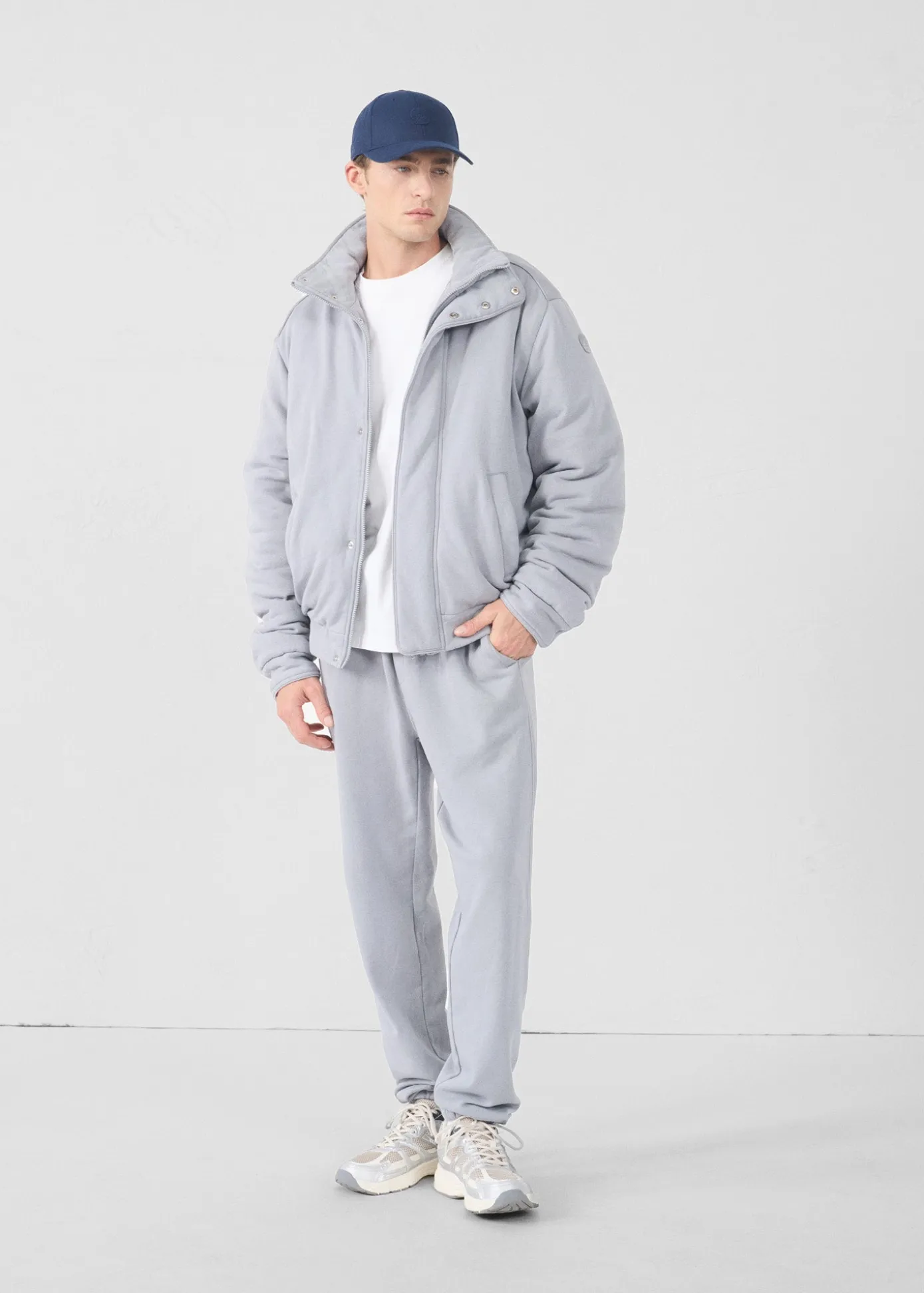 Bomber en jersey Gris souris Hank