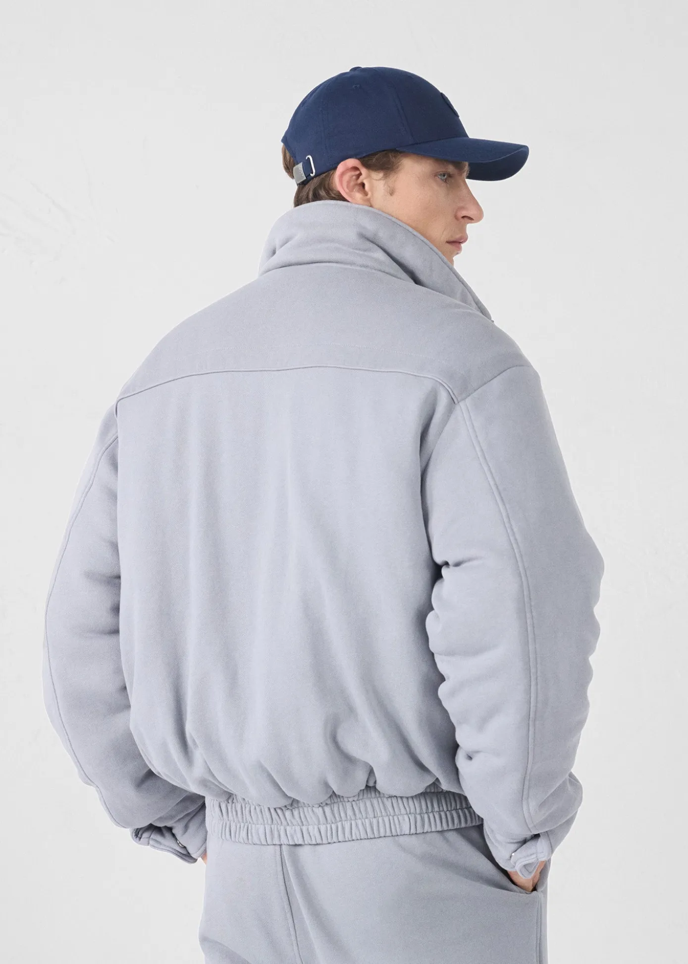 Bomber en jersey Gris souris Hank