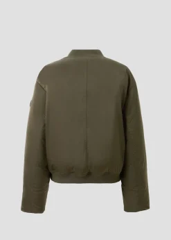 Bomber satin Army foncé Inael