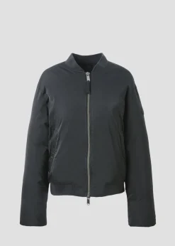 Bomber satin Noir Inael