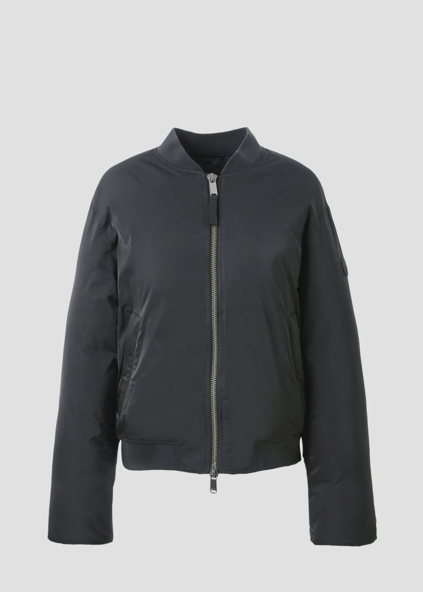 Bomber satin Noir Inael