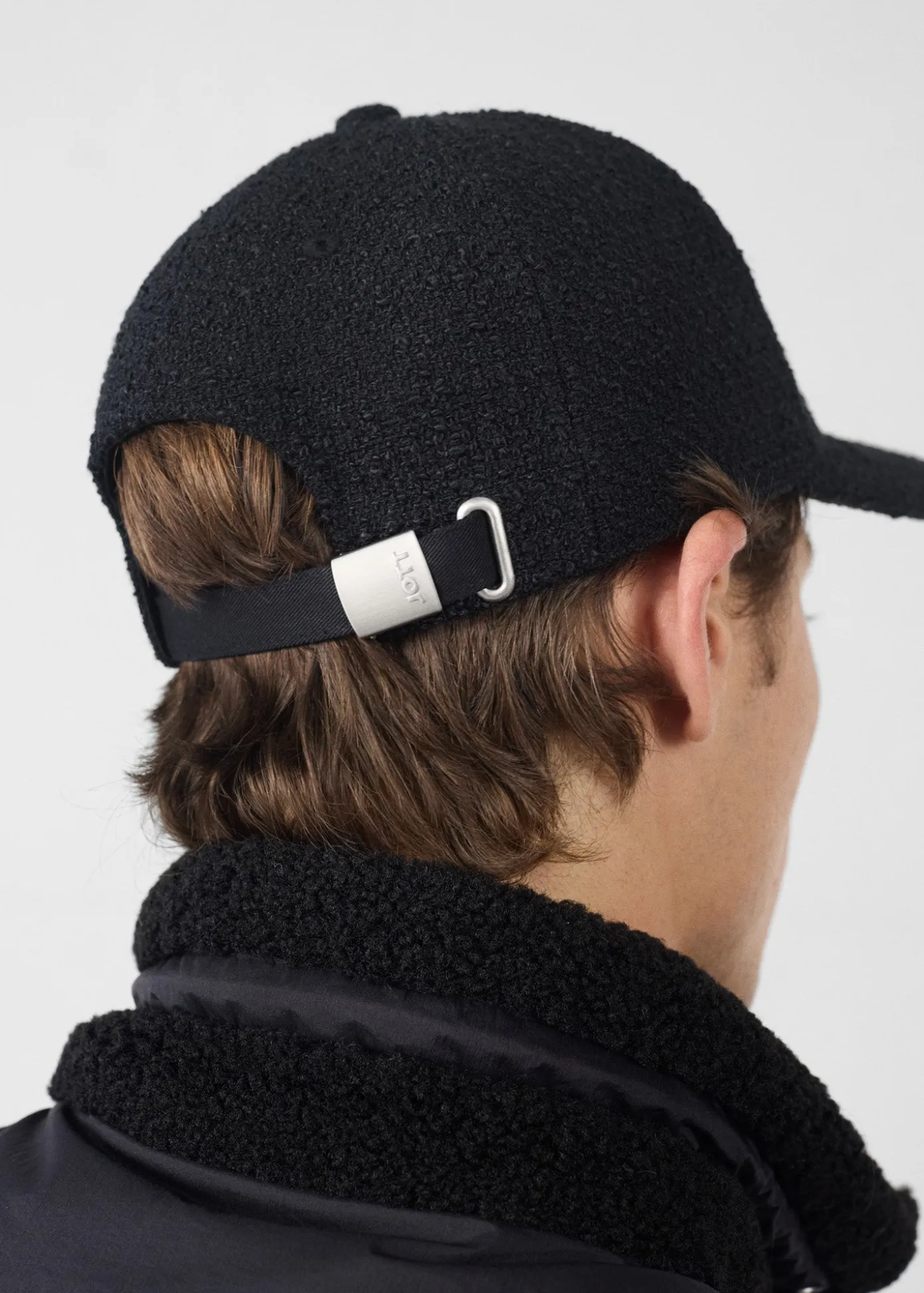 Casquette en tweed Noir Fox