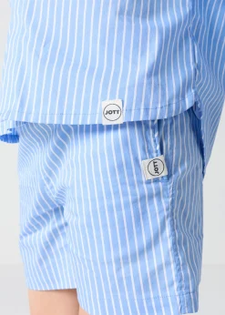 Chemise enfant en popeline Bleu céleste rayé Harold stripe