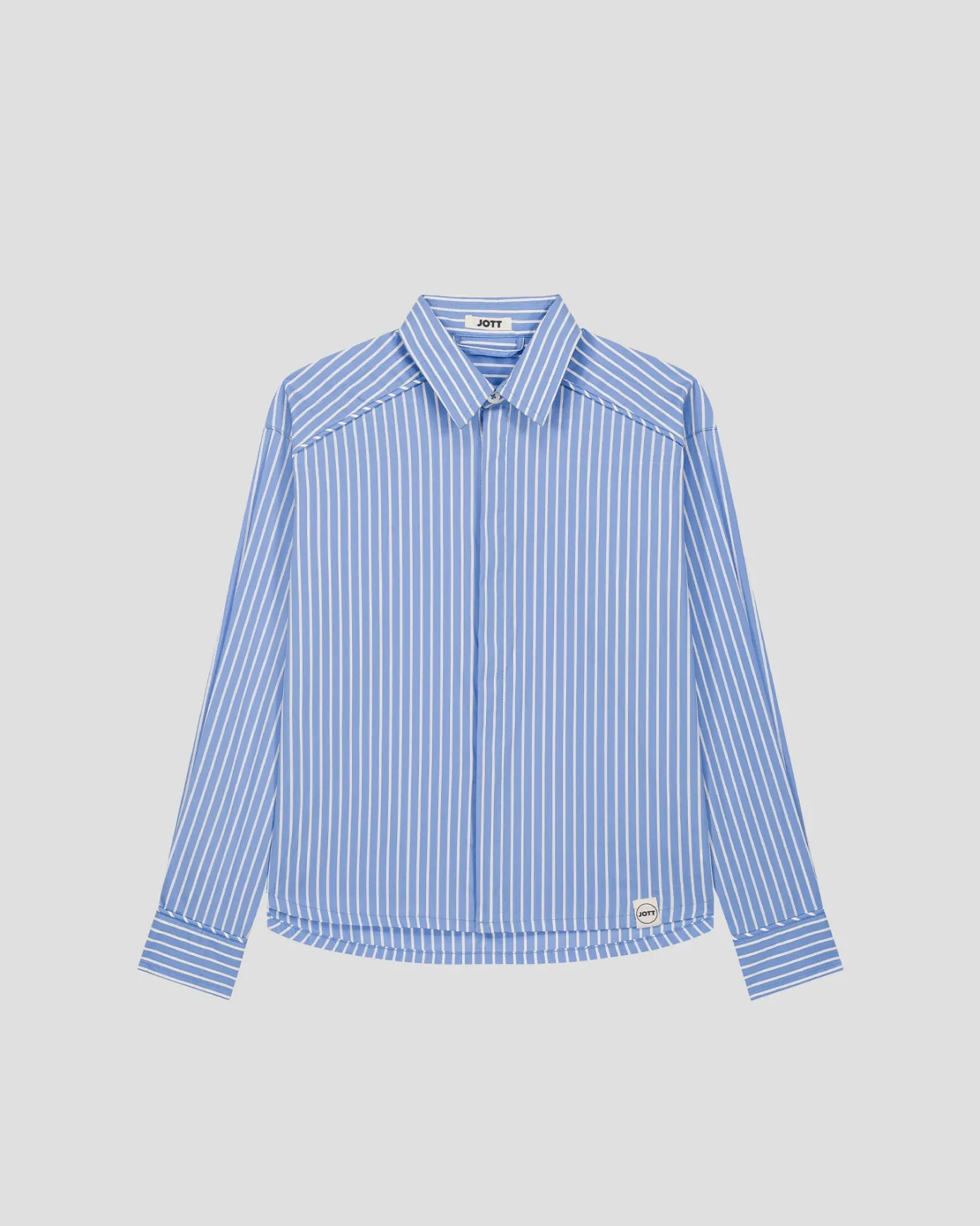 Chemise enfant en popeline Bleu céleste rayé Harold stripe