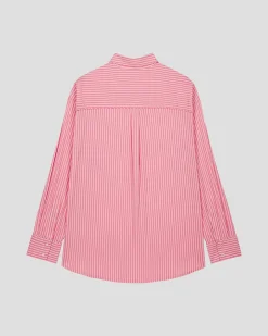 Chemise mixte en popeline Pink antique rayé Duffy stripe