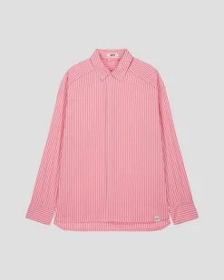 Chemise mixte en popeline Pink antique rayé Duffy stripe