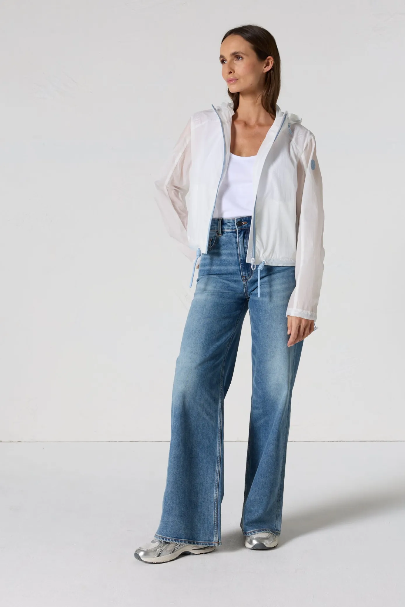 Coupe-vent court Blanc Ally