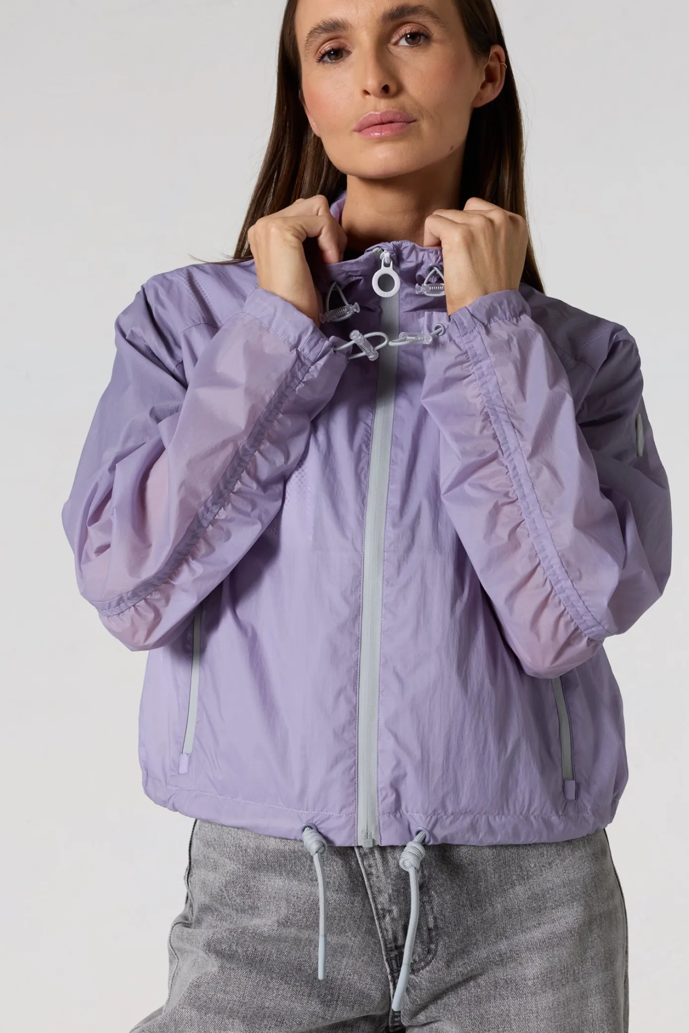 Coupe-vent court Encens violet Ally