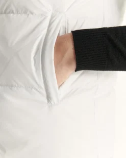 Doudoune avec des cristaux Swarovski®️ sans manches réversible Grand Froid Blanc Daria