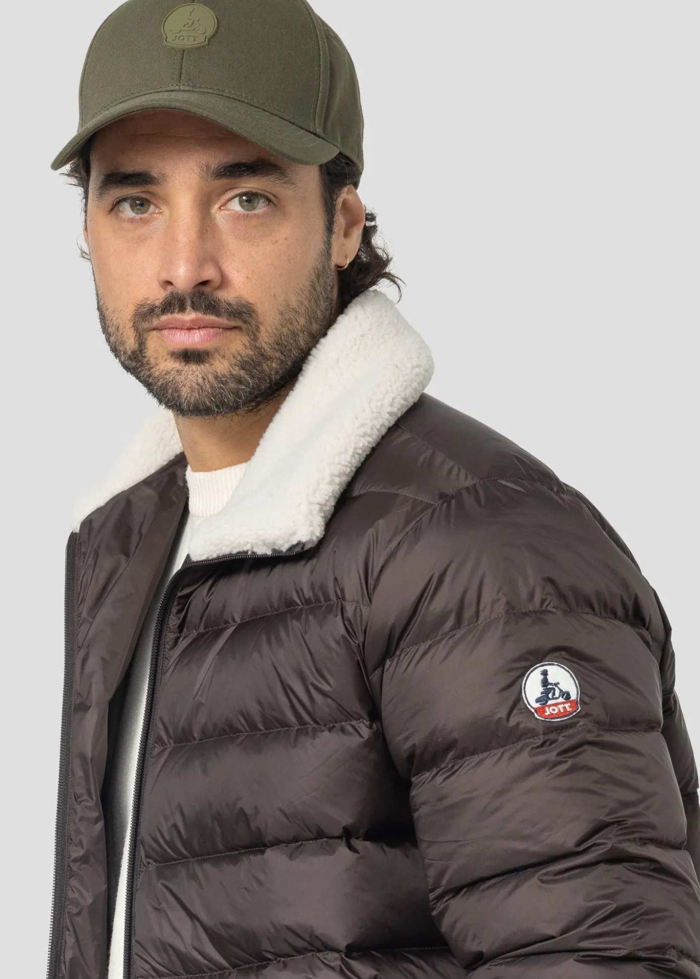 Doudoune aviateur Café noir Chuck