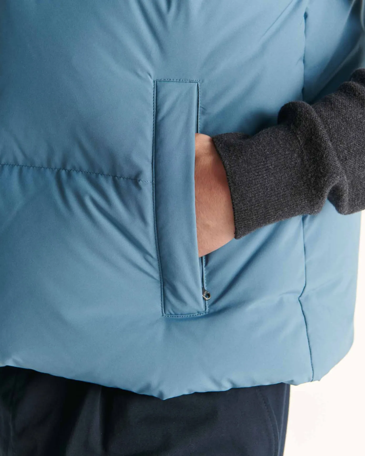 Doudoune bicolore Grand Froid Bleu froid Sakai