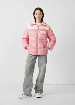 Doudoune bicolore mixte Pink antique/Salty nude Raven