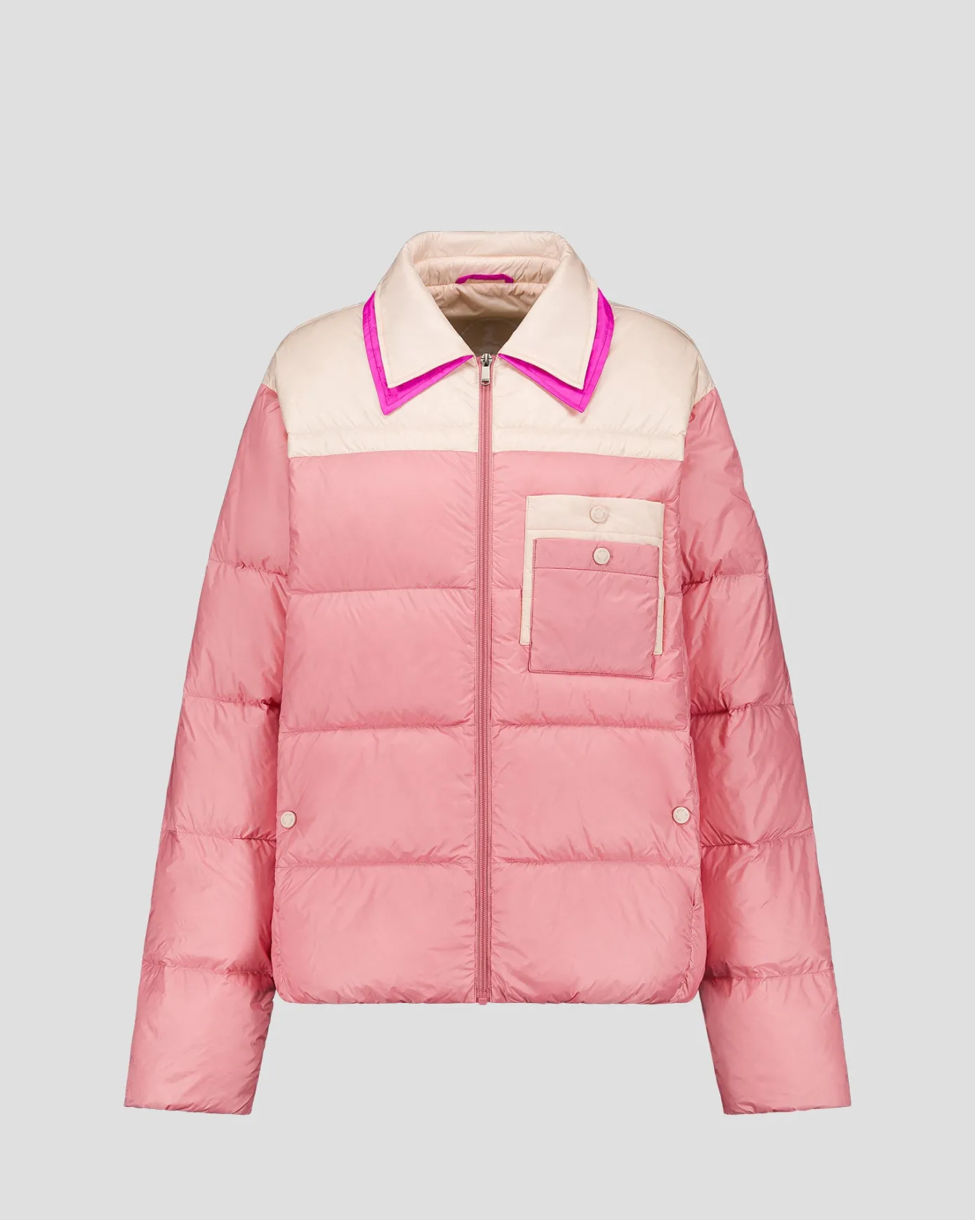 Doudoune bicolore mixte Pink antique/Salty nude Raven