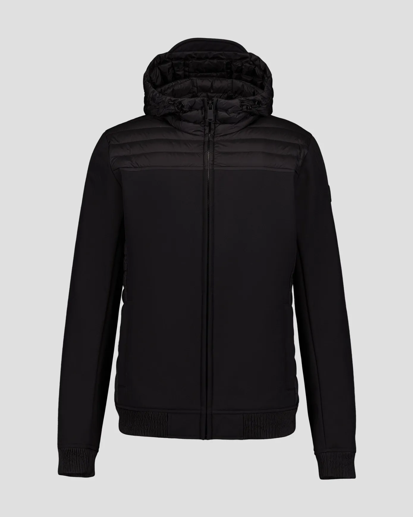 Doudoune bi-matière softshell Noir Paco 2.0
