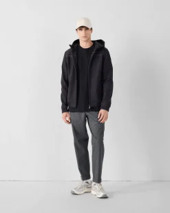 Doudoune bi-matière softshell Noir Paco 2.0