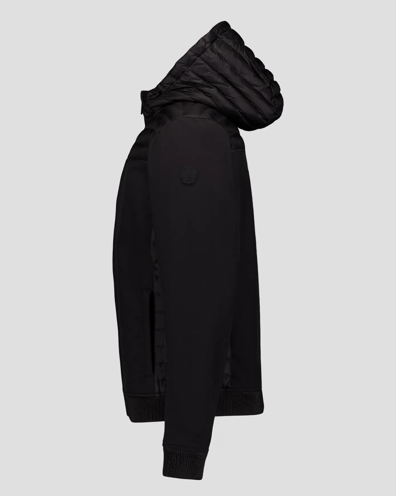 Doudoune bi-matière softshell Noir Paco 2.0
