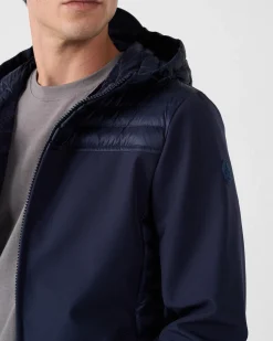 Doudoune bi-matière softshell Marine Paco 2.0