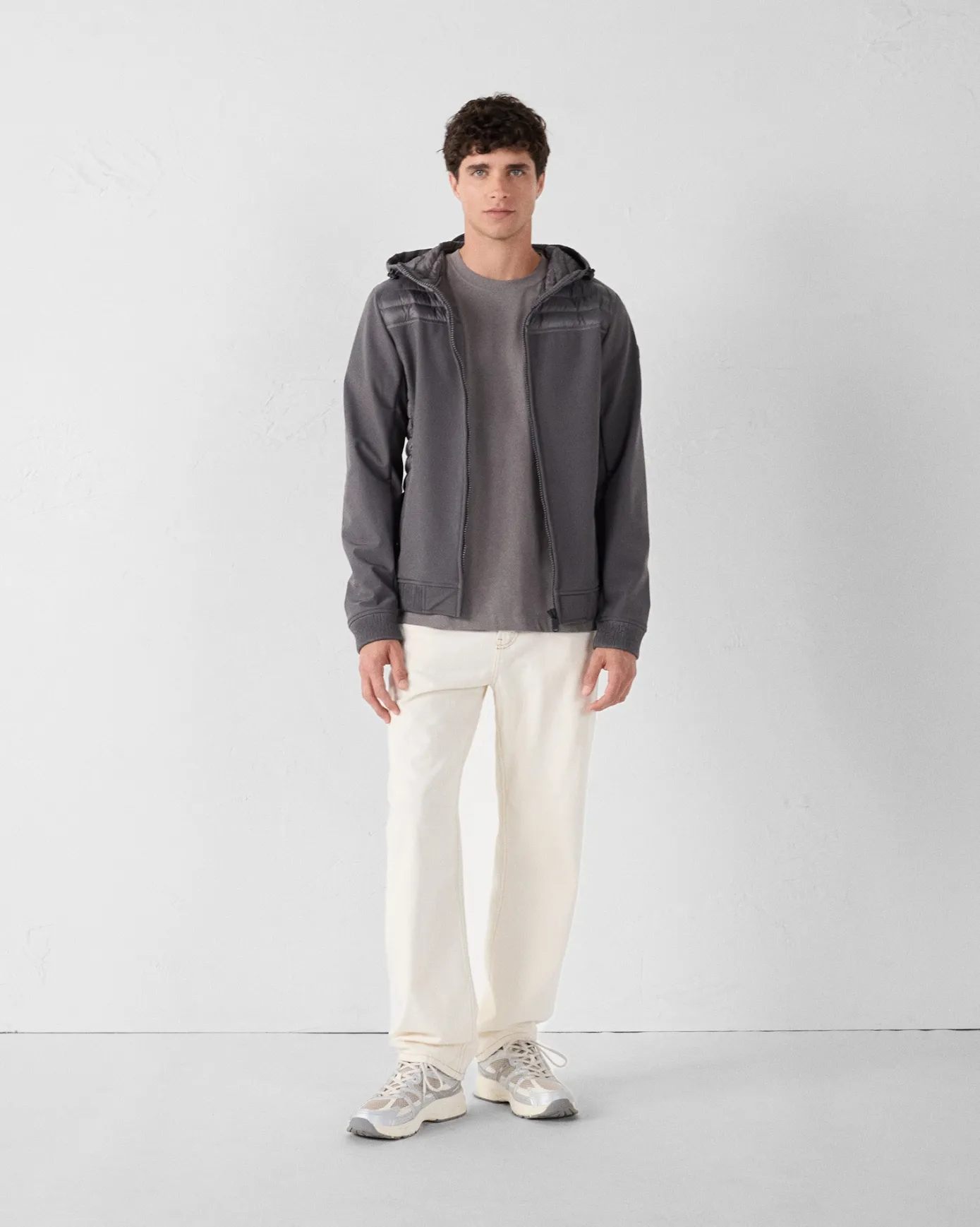 Doudoune bi-matière softshell Anthracite Paco 2.0