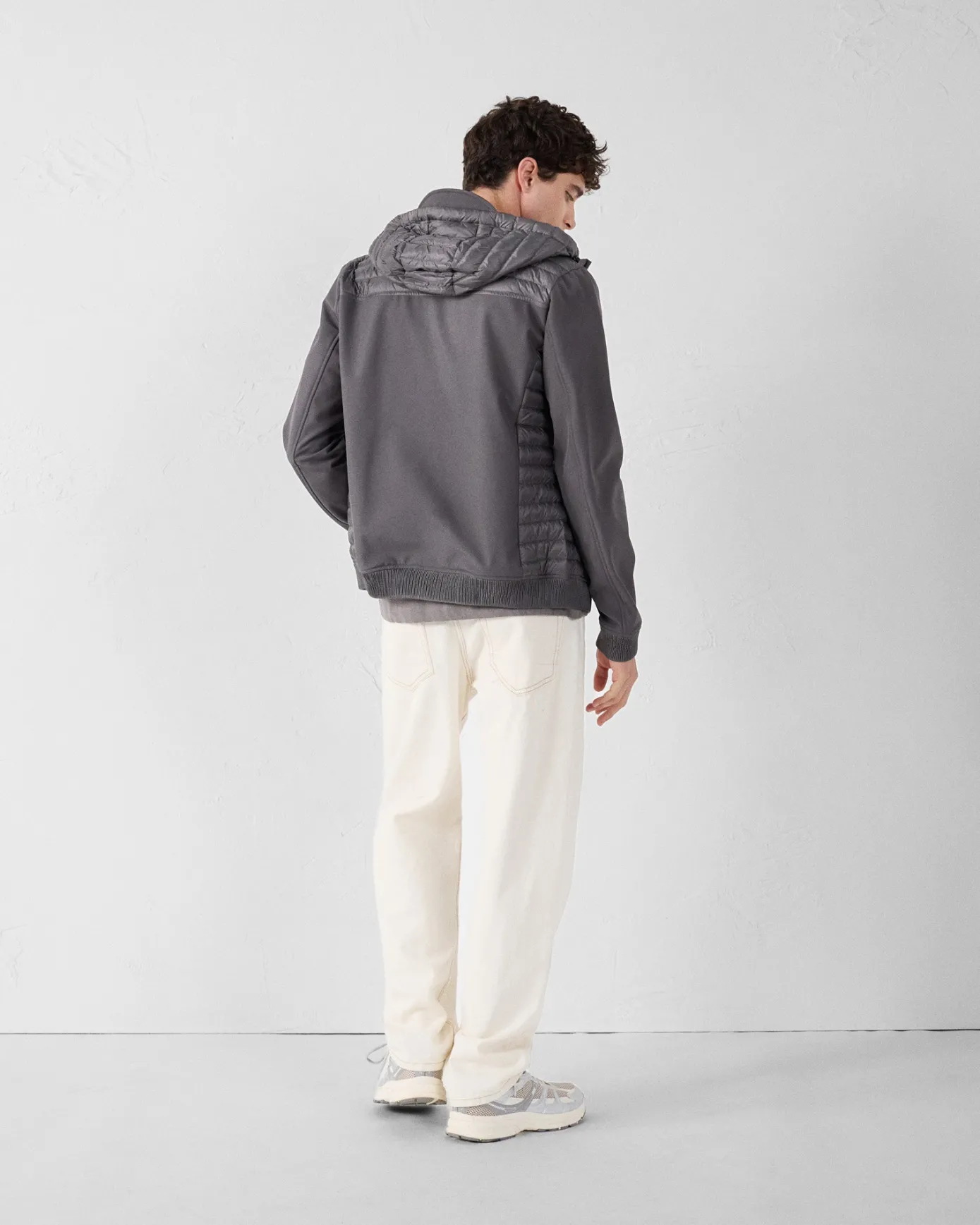Doudoune bi-matière softshell Anthracite Paco 2.0
