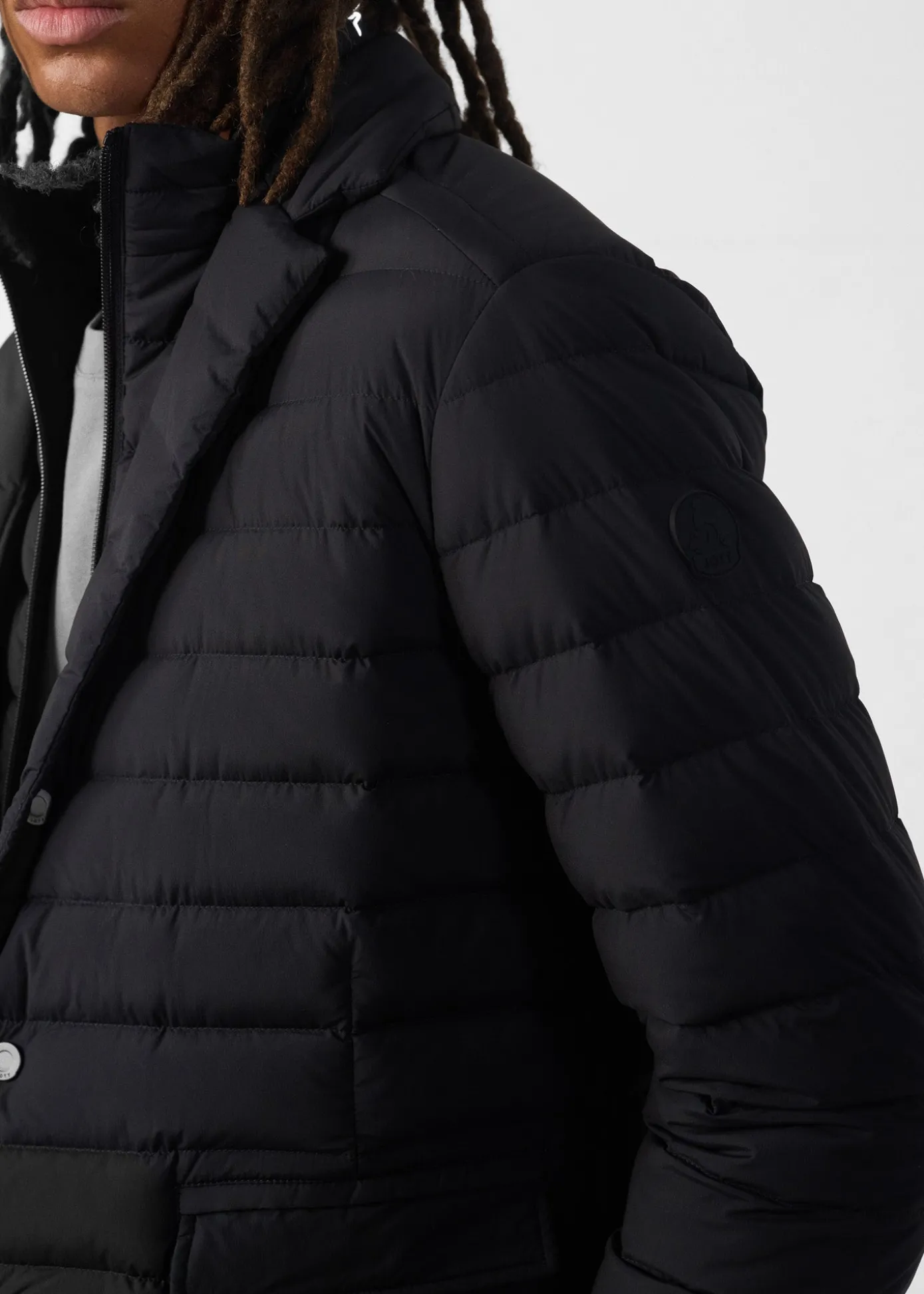 Doudoune blazer stretch Noir Joey
