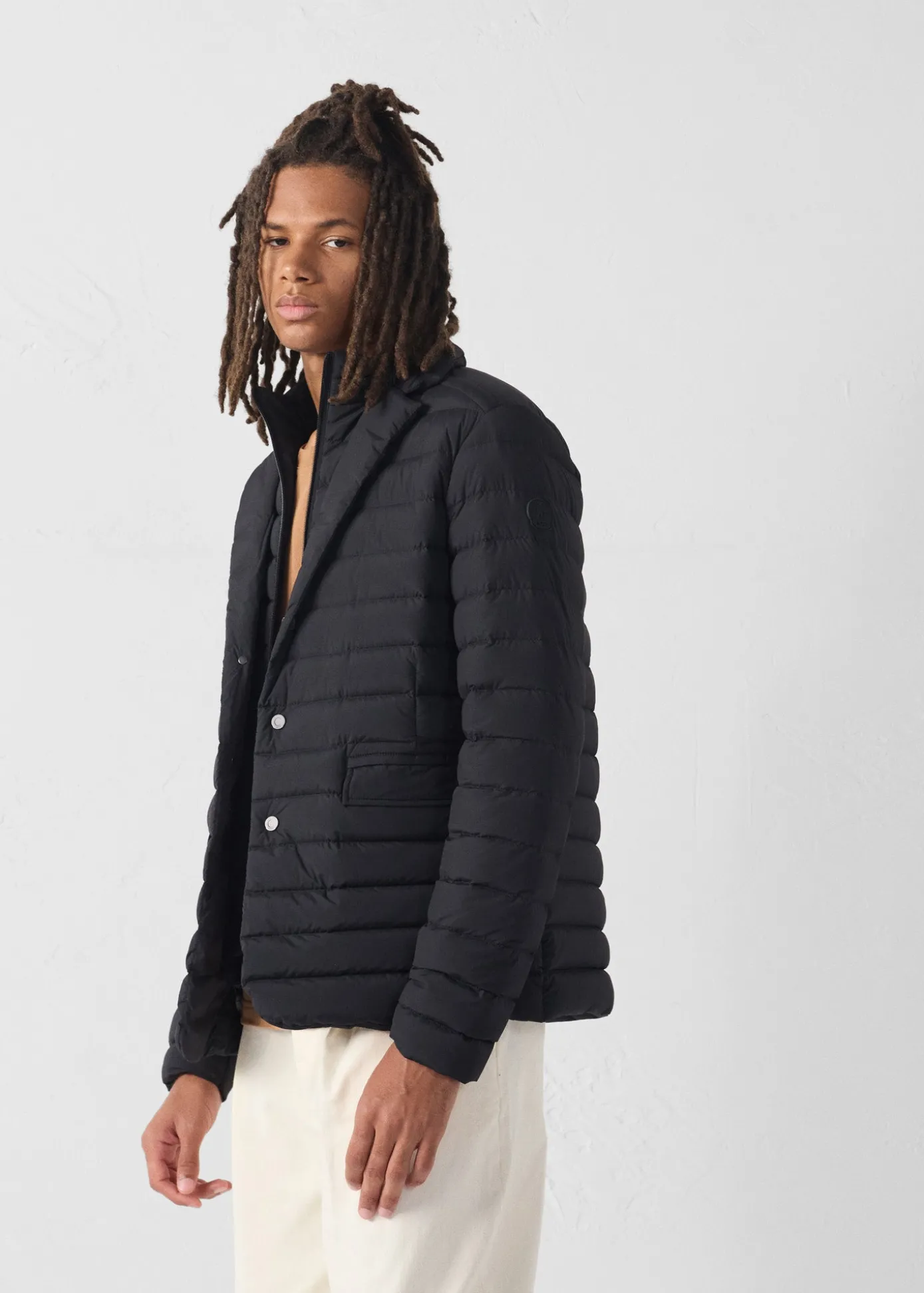 Doudoune blazer stretch Noir Joey