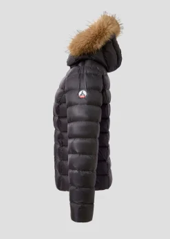 Doudoune à capuche Grand Froid Noir Luxe