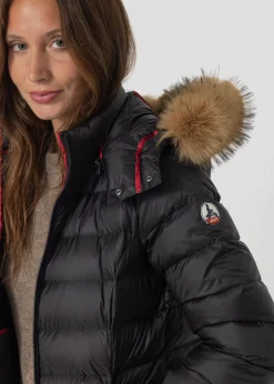 Doudoune à capuche Grand Froid Noir Luxe