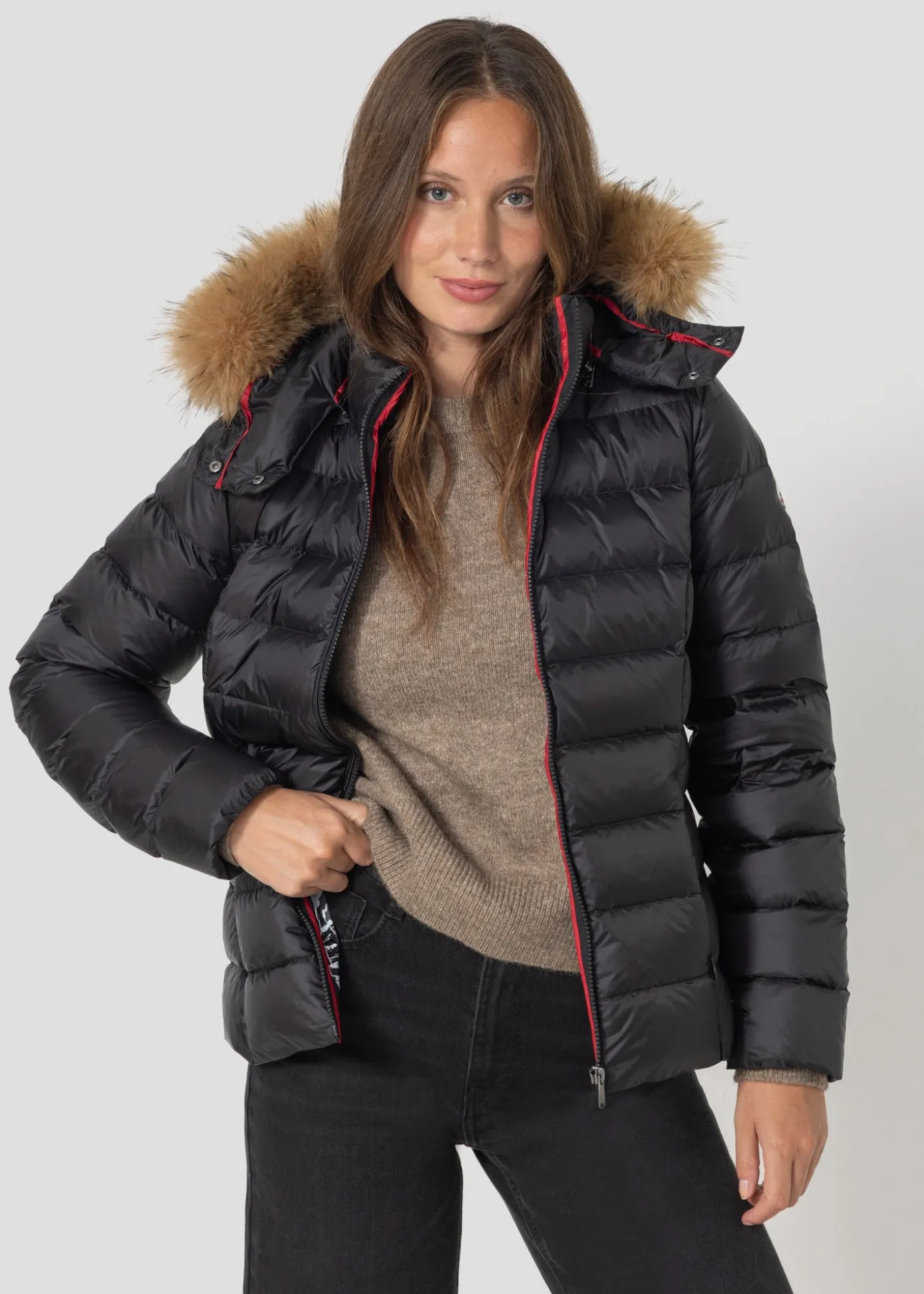 Doudoune à capuche Grand Froid Noir Luxe