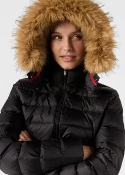 Doudoune à capuche Grand Froid Noir Luxe