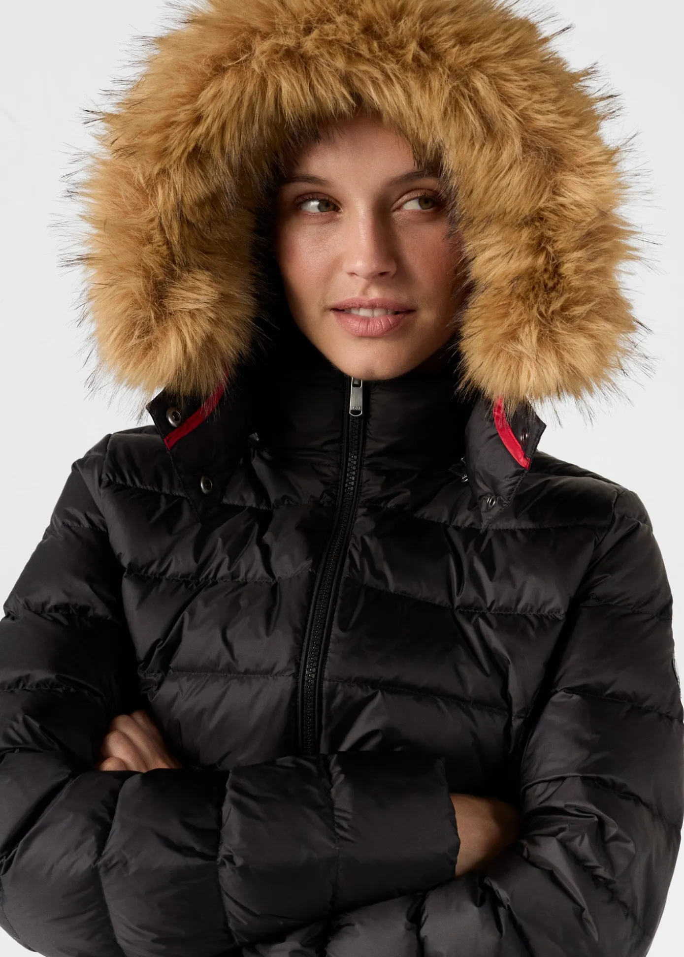 Doudoune à capuche Grand Froid Noir Luxe