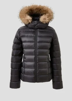 Doudoune à capuche Grand Froid Noir Luxe