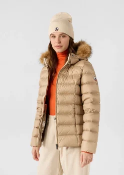 Doudoune à capuche Grand Froid Beige Luxe