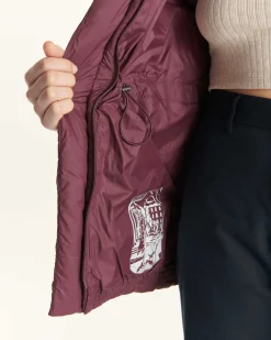 Doudoune à capuche Grand Froid Aubergine Luxe 2.0