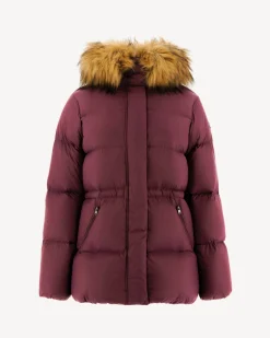 Doudoune à capuche Grand Froid Aubergine Luxe 2.0