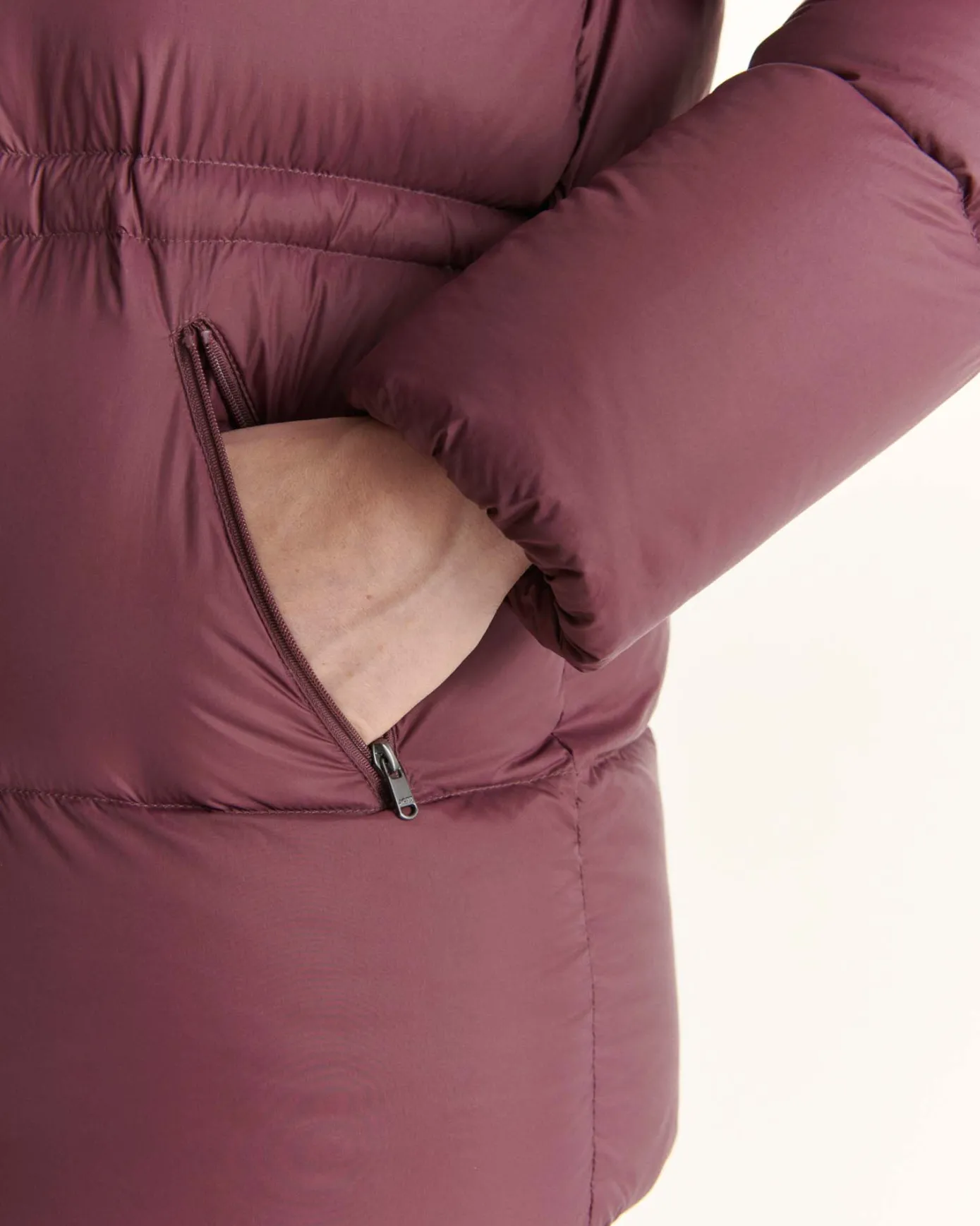 Doudoune à capuche Grand Froid Aubergine Luxe 2.0