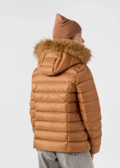 Doudoune à capuche Grand Froid Sucre roux Luxe