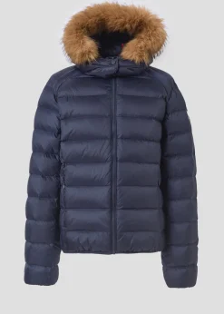 Doudoune à capuche Grand Froid Marine Prestige