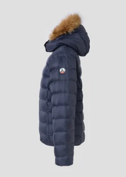 Doudoune à capuche Grand Froid Marine Prestige