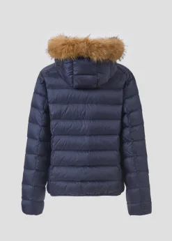 Doudoune à capuche Grand Froid Marine Prestige