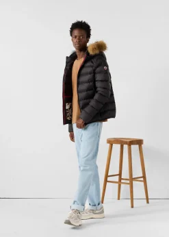 Doudoune à capuche Grand Froid Noir Prestige