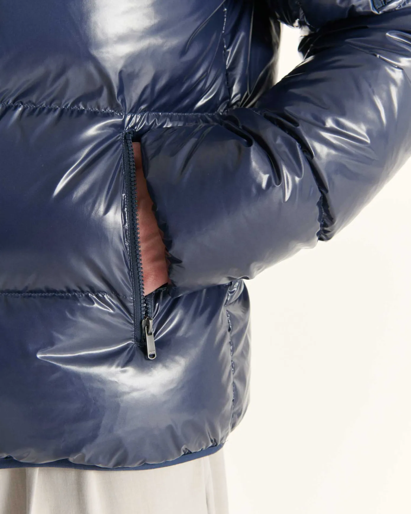 Doudoune à capuche Grand Froid Marine Java laquée