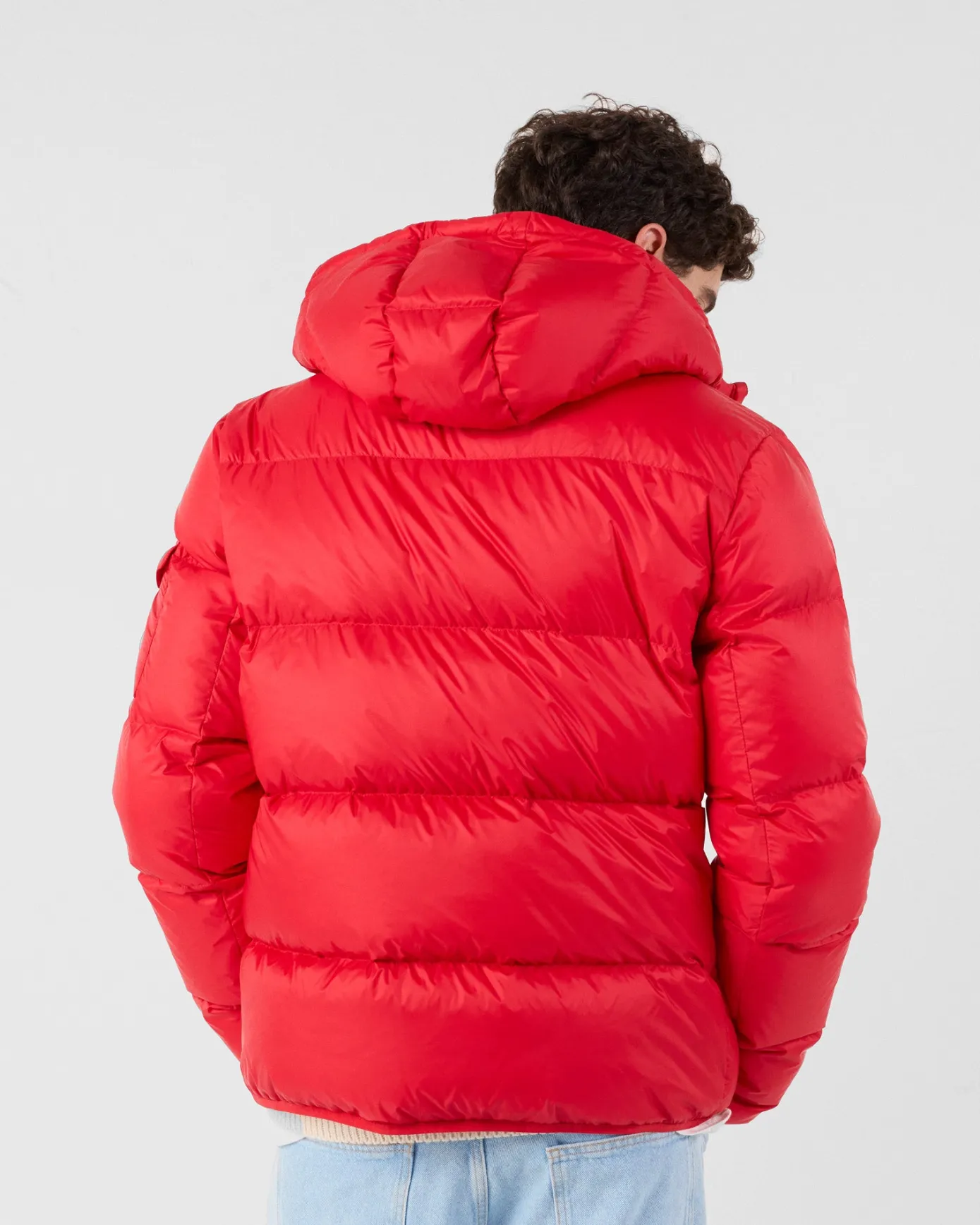 Doudoune à capuche Grand Froid Rouge carmin Java