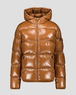 Doudoune à capuche Grand Froid Sucre roux Java laquée