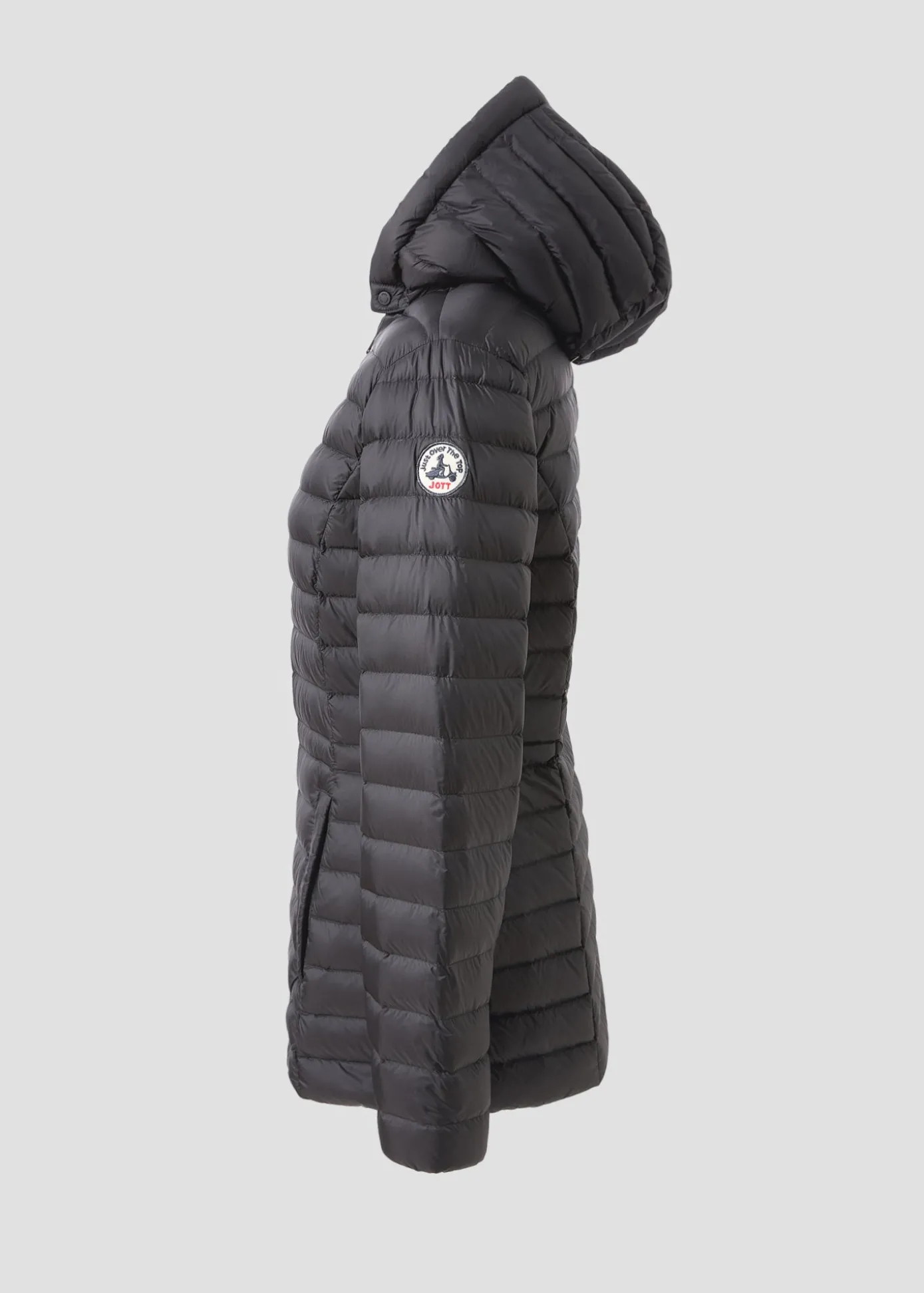 Doudoune à capuche mi-longue Noir Nour 2.0