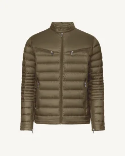 Doudoune coupe motard Army David